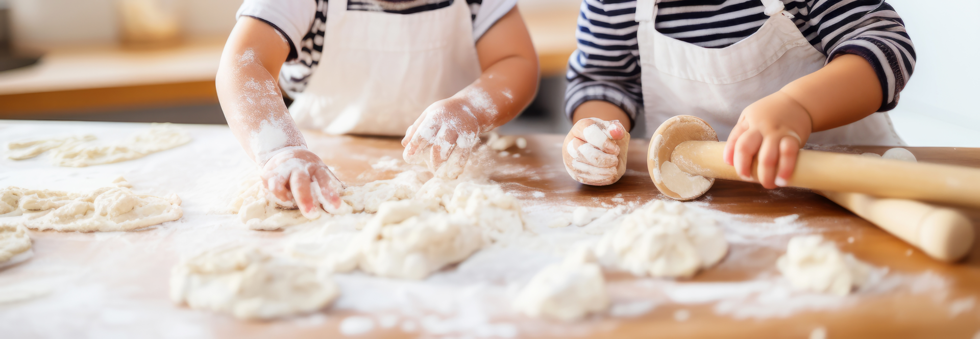Kinderen aan het bakken